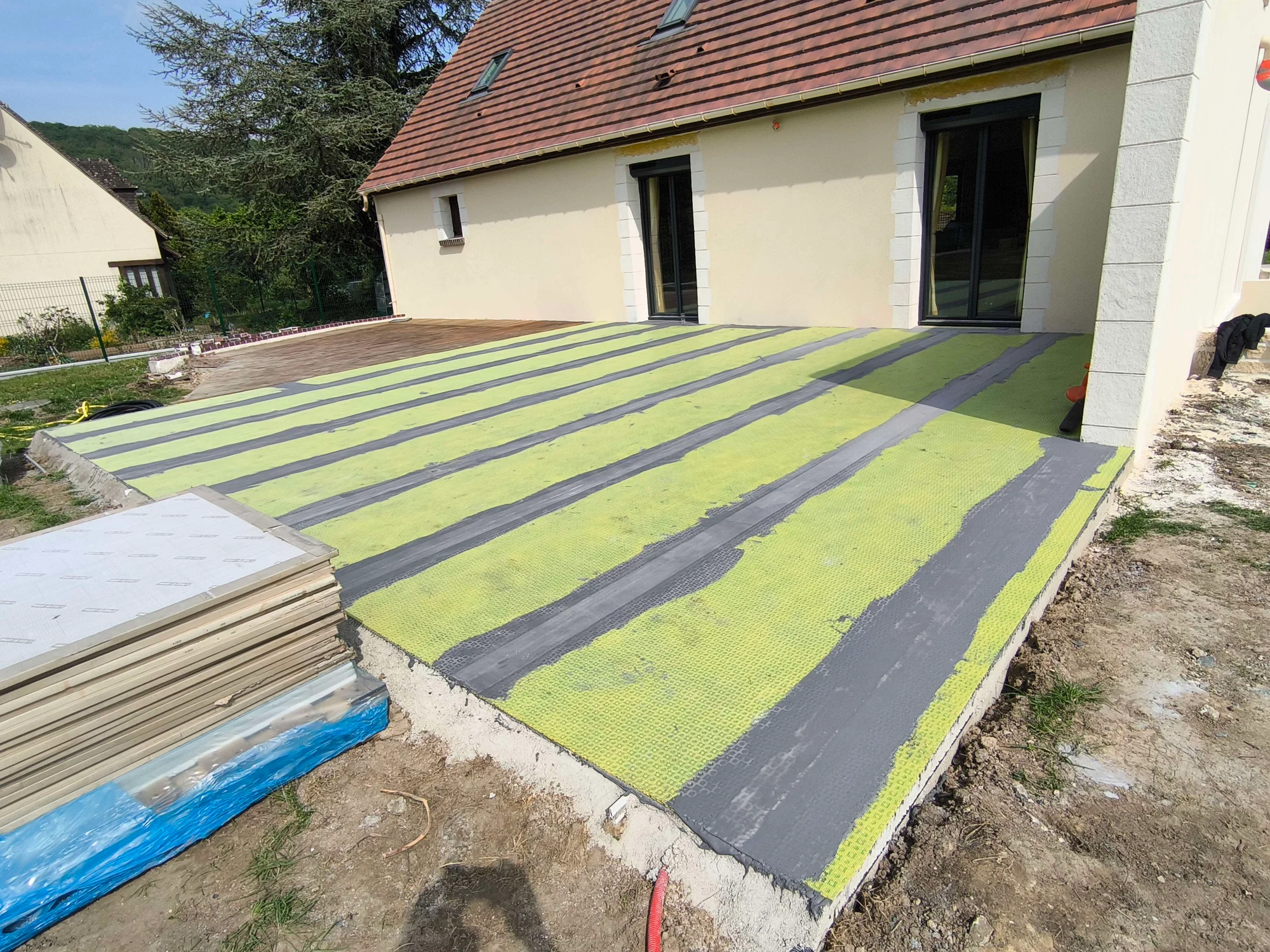 Pose carrelage terrasse - réalisations (1)